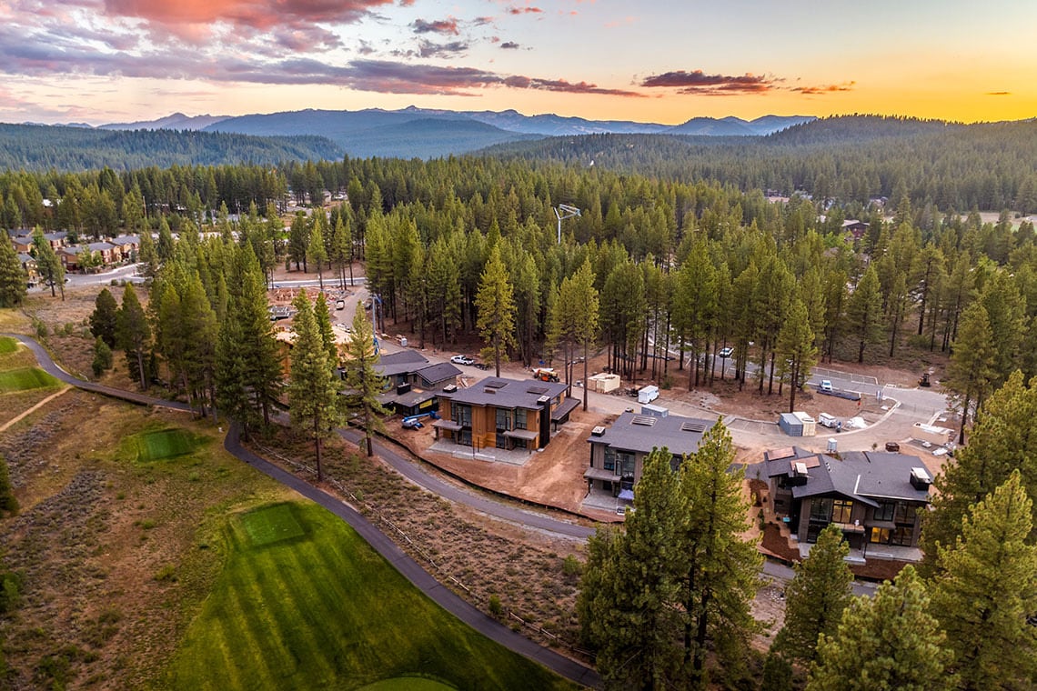 aerial photo of village at grays crossing residences